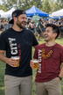Sin City Brewing | Las Vegas Vertical Banner T-Shirt | Bold Screen Print Graphic Tee | Shadow Logo | Las Vegas Brewery Souvenir | Black, Red or Grey